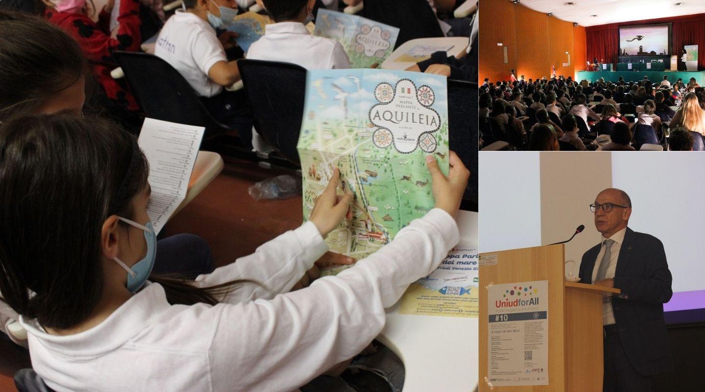 Copertina per 120 bambini in università a Gorizia, in viaggio con le Mappe parlanti